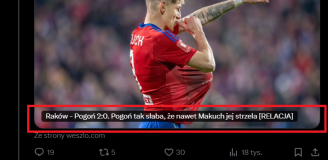 ODPOWIEDŹ Michaela Ameyawa na TYTUŁ ARTYKUŁU po meczu Raków - Pogoń!